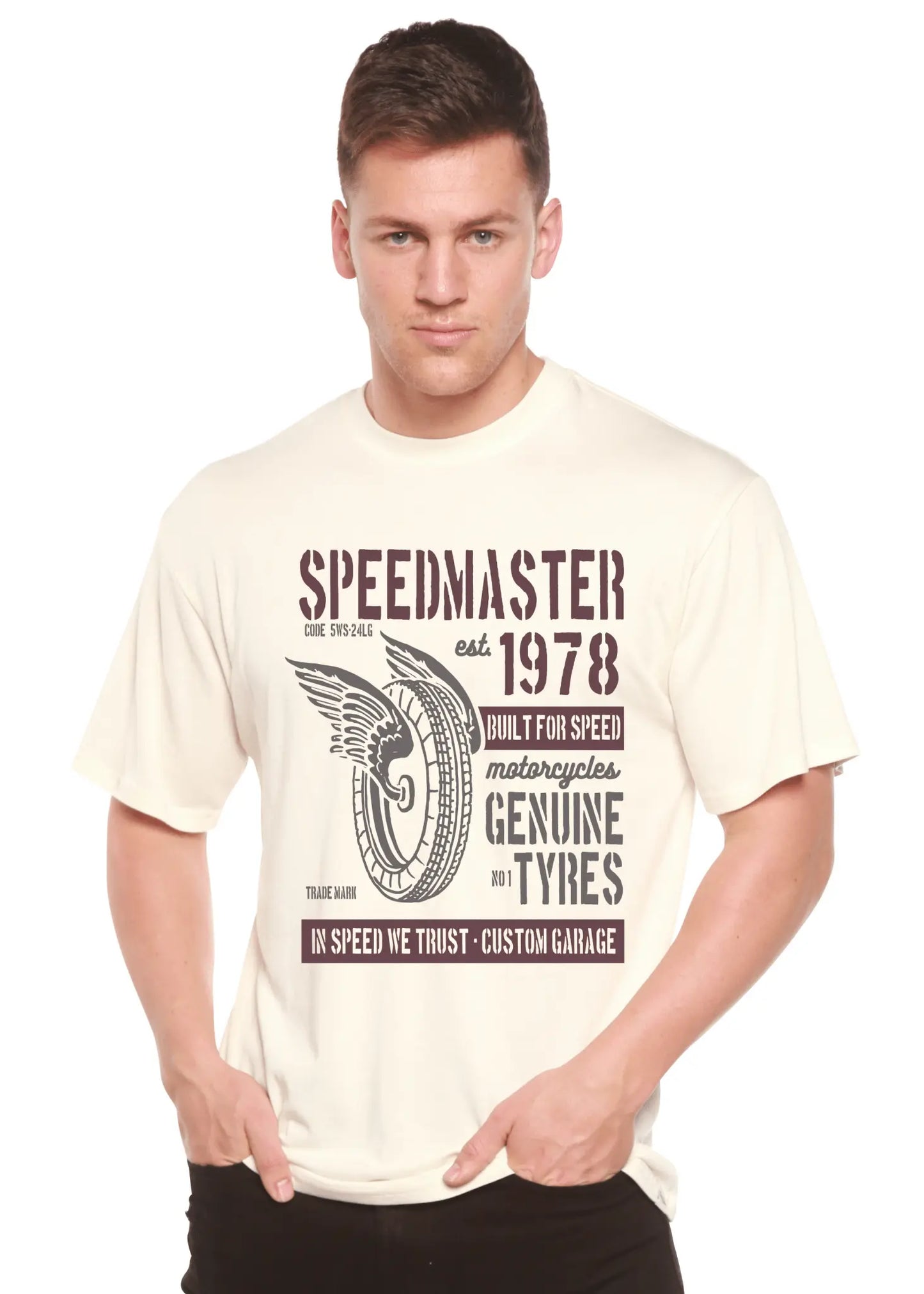 Speed Master Spun Bamboo® Men's Bamboo Viscose/Organic Cotton Short Sleeve Graphic T-Shirt - Blade & Thread