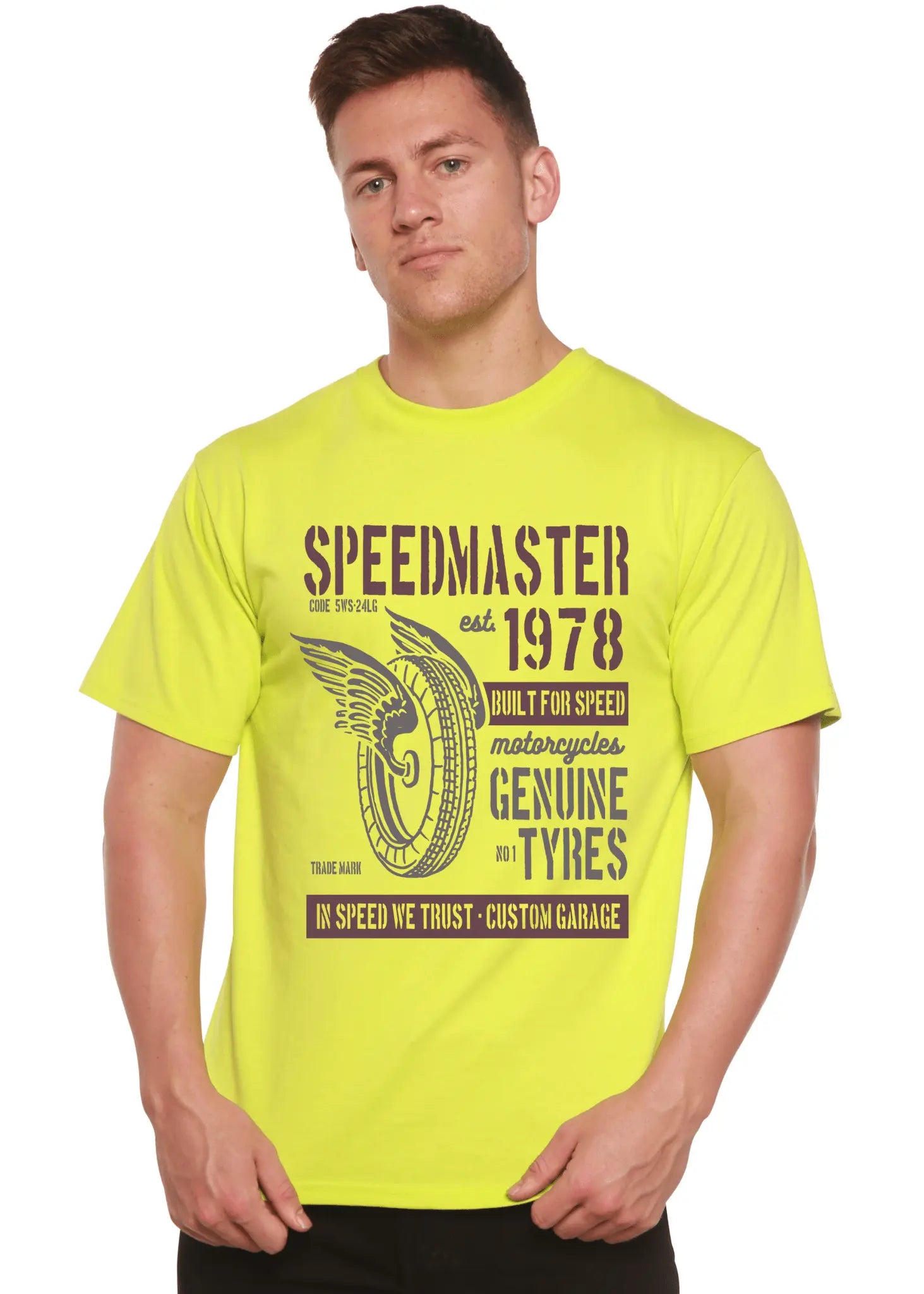 Speed Master Spun Bamboo® Men's Bamboo Viscose/Organic Cotton Short Sleeve Graphic T-Shirt - Blade & Thread