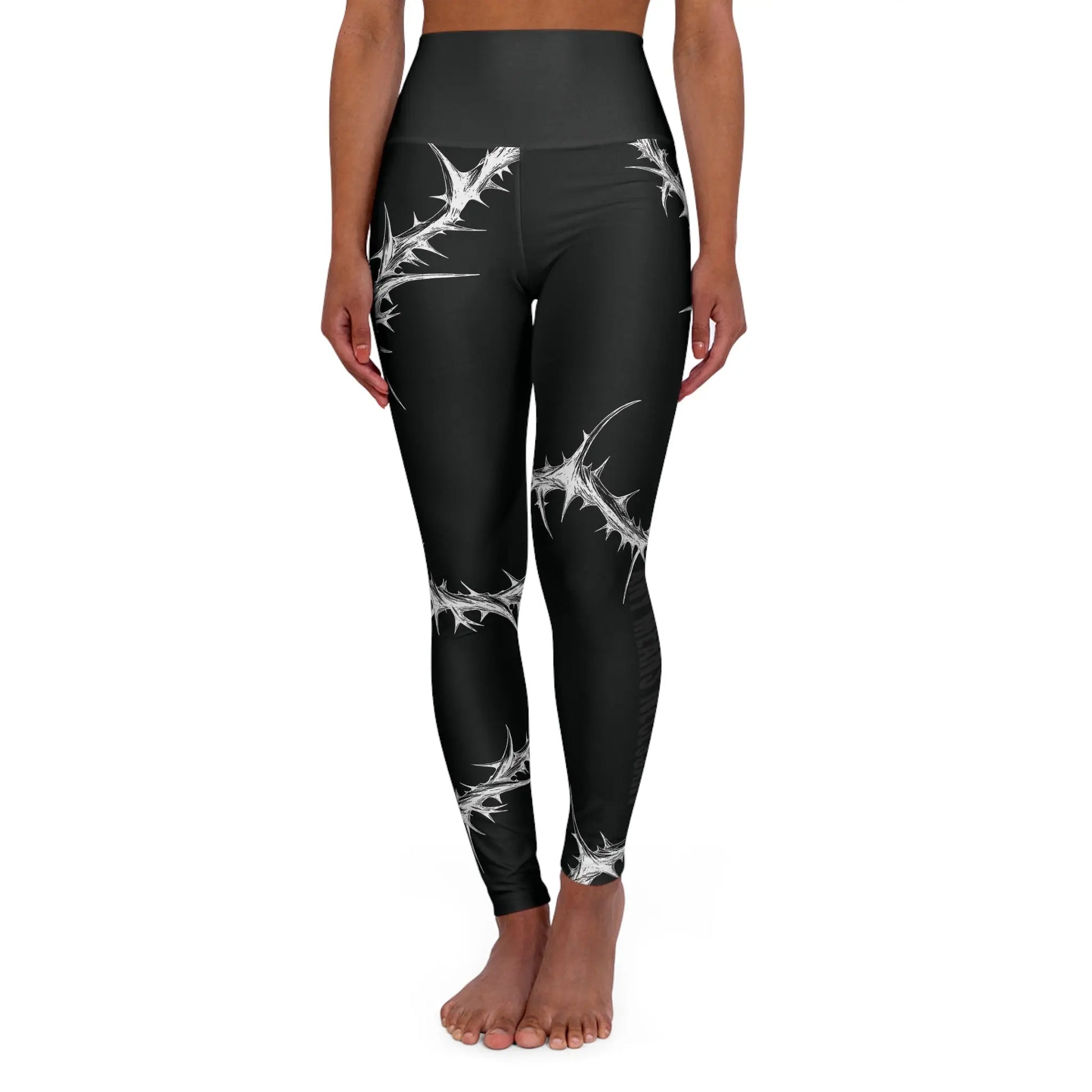 Spina Noctis High Waisted Yoga Leggings - Blade & Thread