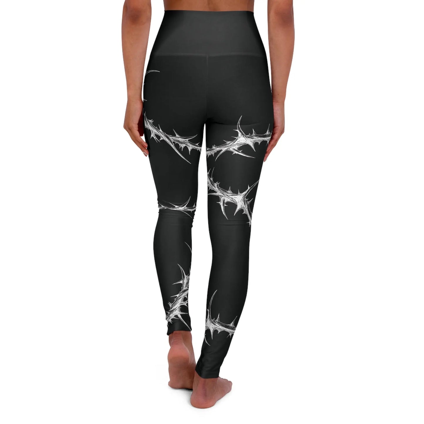 Spina Noctis High Waisted Yoga Leggings - Blade & Thread