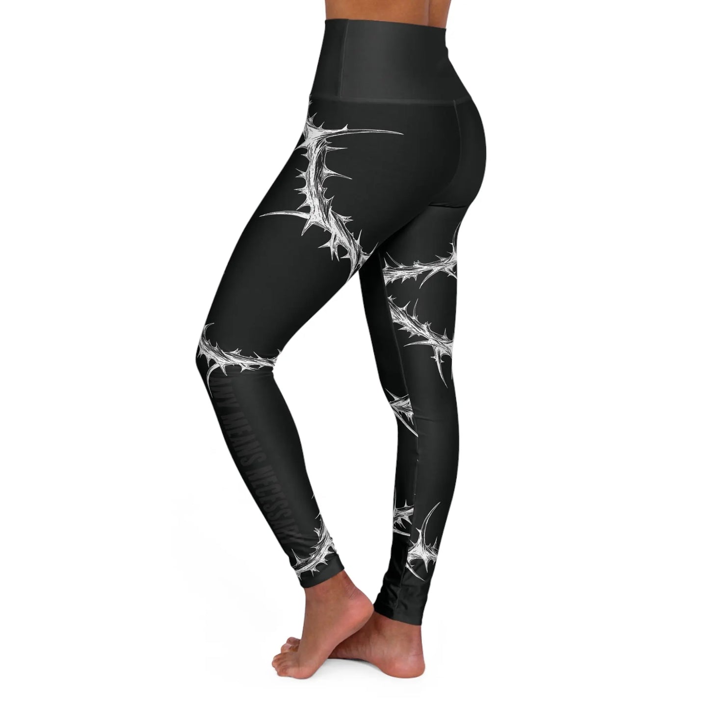Spina Noctis High Waisted Yoga Leggings - Blade & Thread