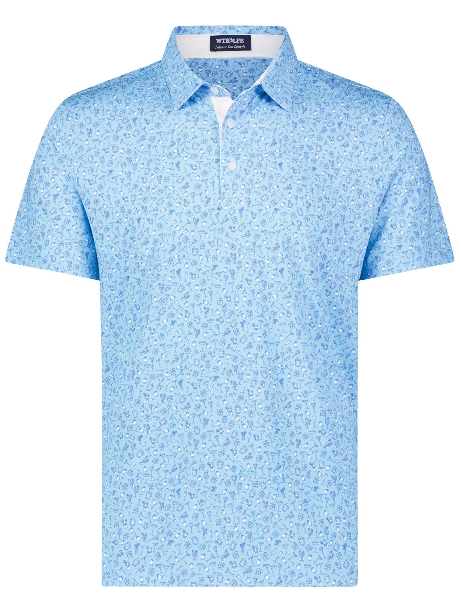 Spirits Print Polo - Blade & Thread