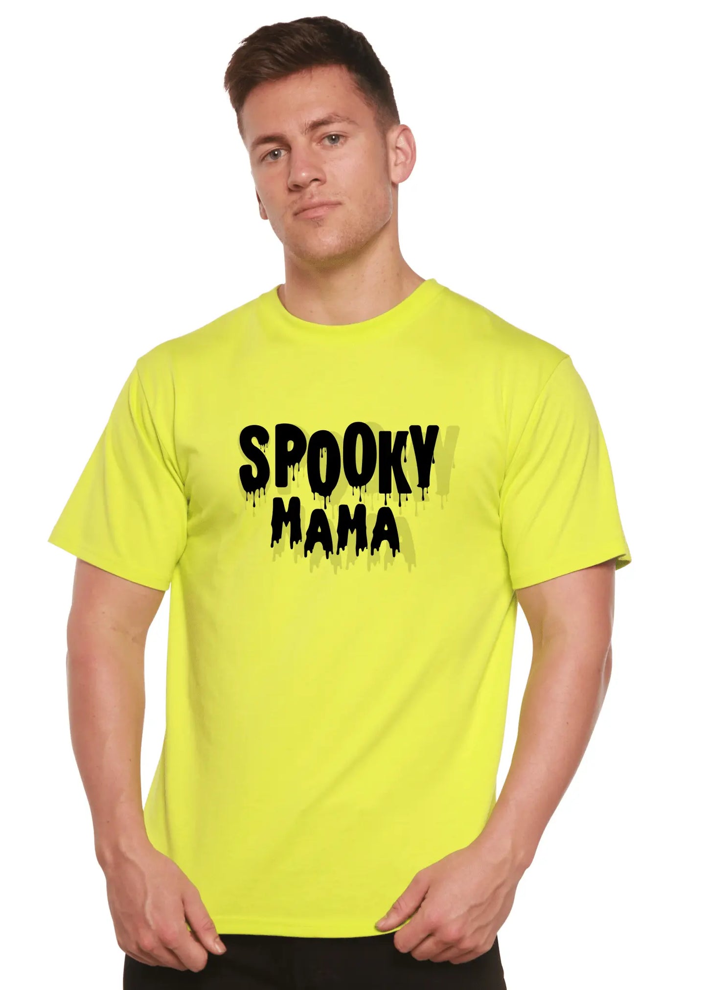 Spooky Mama Halloween Men's Bamboo Viscose/Organic Cotton Short Sleeve Graphic T-Shirt - Blade & Thread