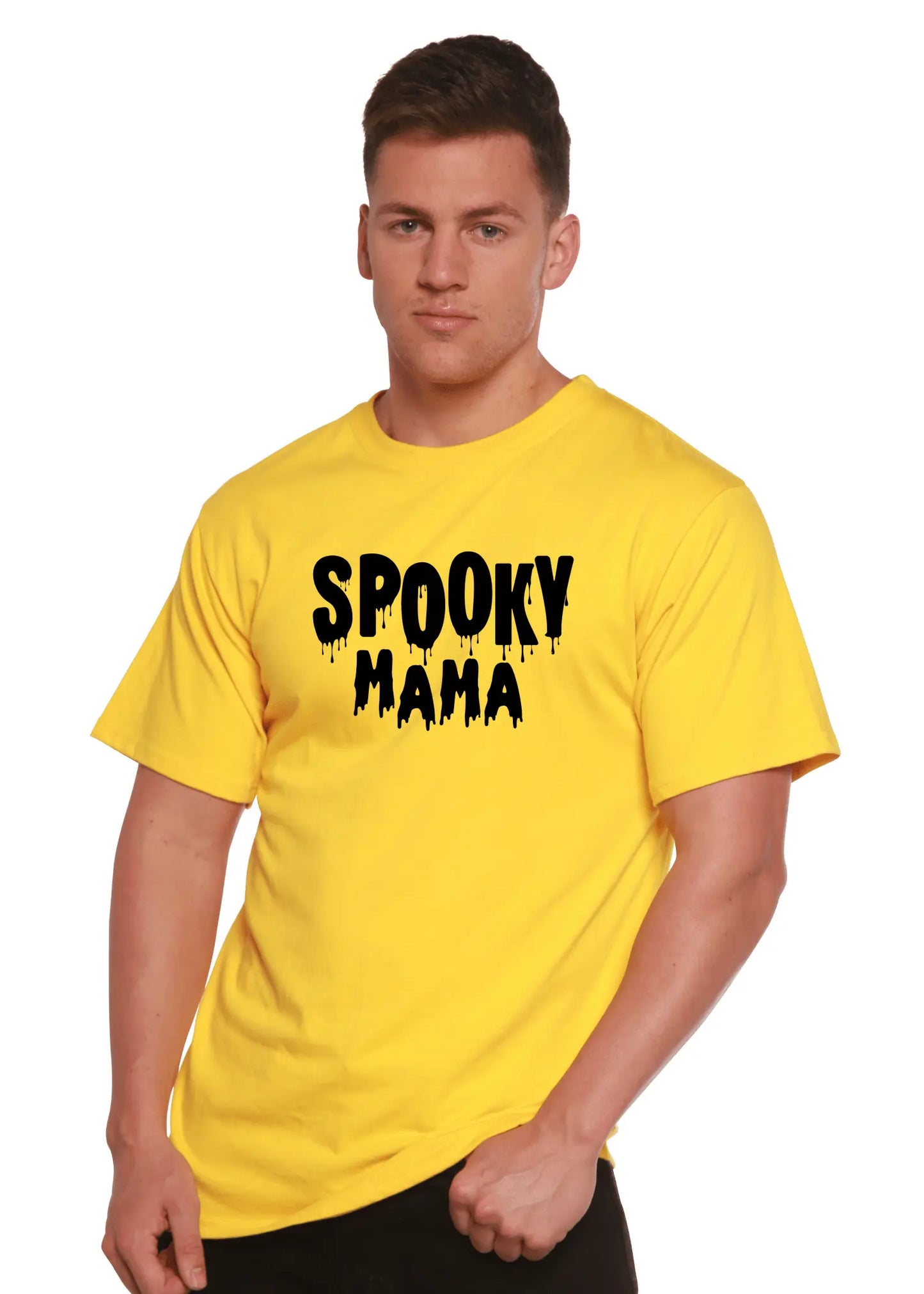 Spooky Mama Halloween Men's Bamboo Viscose/Organic Cotton Short Sleeve Graphic T-Shirt - Blade & Thread