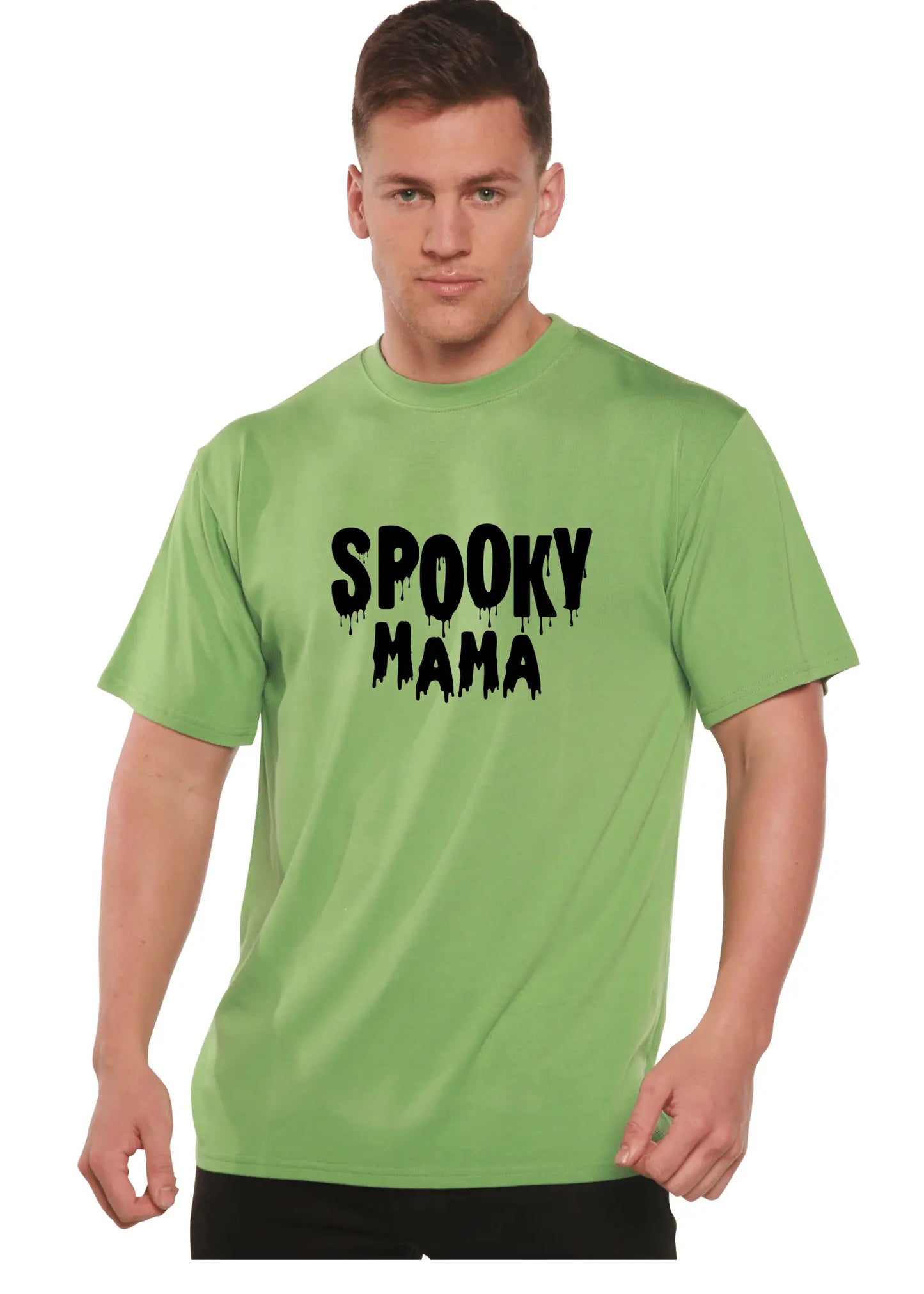 Spooky Mama Halloween Men's Bamboo Viscose/Organic Cotton Short Sleeve Graphic T-Shirt - Blade & Thread