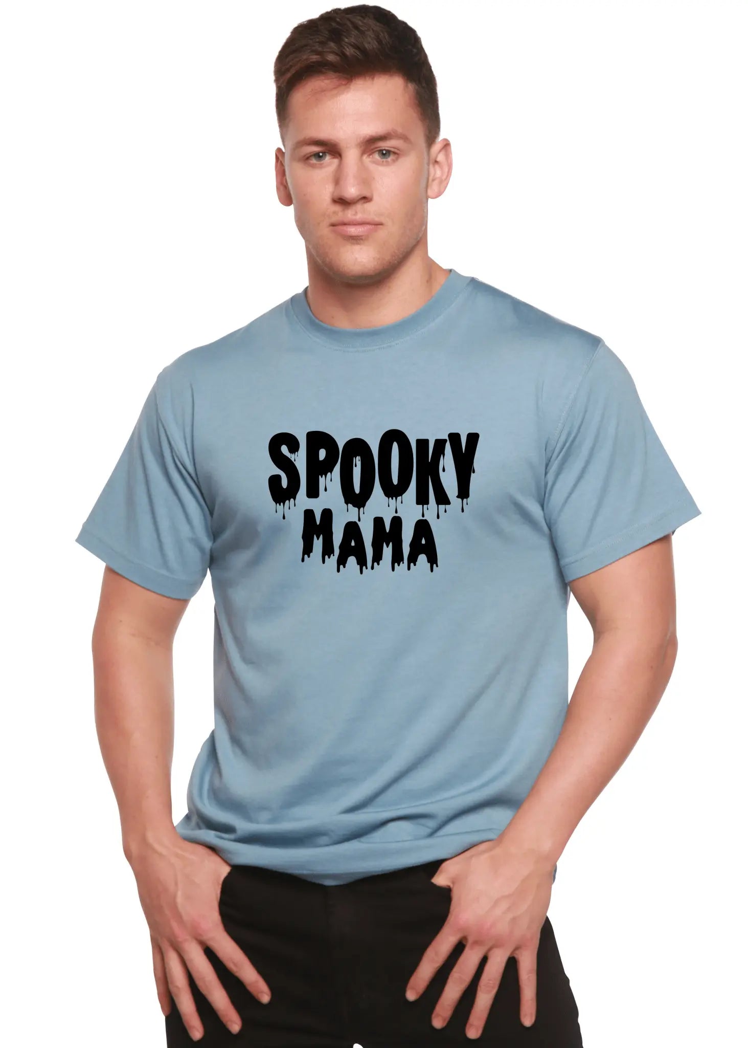 Spooky Mama Halloween Men's Bamboo Viscose/Organic Cotton Short Sleeve Graphic T-Shirt - Blade & Thread