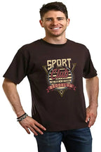 Sport Club Men's Bamboo Viscose/Organic Cotton Short Sleeve Graphic T-Shirt Spun Bamboo