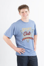 Sport Club Men's Bamboo Viscose/Organic Cotton Short Sleeve Graphic T-Shirt Spun Bamboo