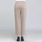 Spring Summer Pants Thin Elastic Waist Loose Cotton nowadaysfashion