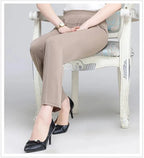 Spring Summer Pants Thin Elastic Waist Loose Cotton nowadaysfashion