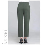 Spring Summer Pants Thin Elastic Waist Loose Cotton nowadaysfashion