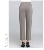 Spring Summer Pants Thin Elastic Waist Loose Cotton nowadaysfashion