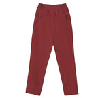 Spring Summer Pants Thin Elastic Waist Loose Cotton nowadaysfashion