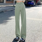 Spring Women Long Jeans Trousers Wide Leg Ladies Floor-Length Pants nowadaysfashion