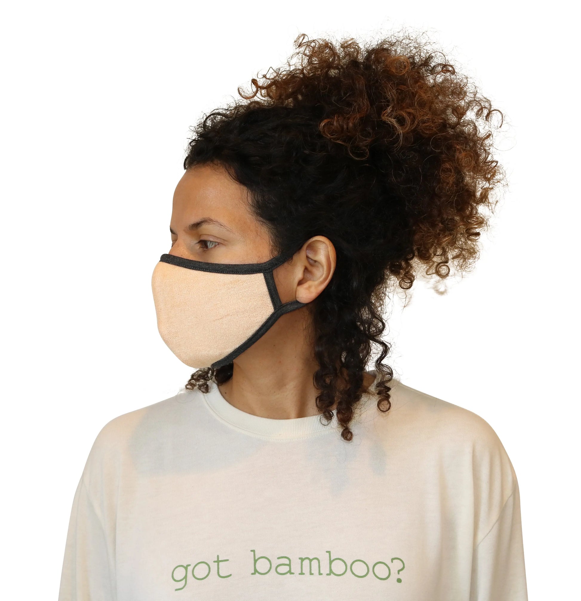 Spun Bamboo Breathable Face Mask - Natural, Silky Soft, Ultra Comfortable Spun Bamboo