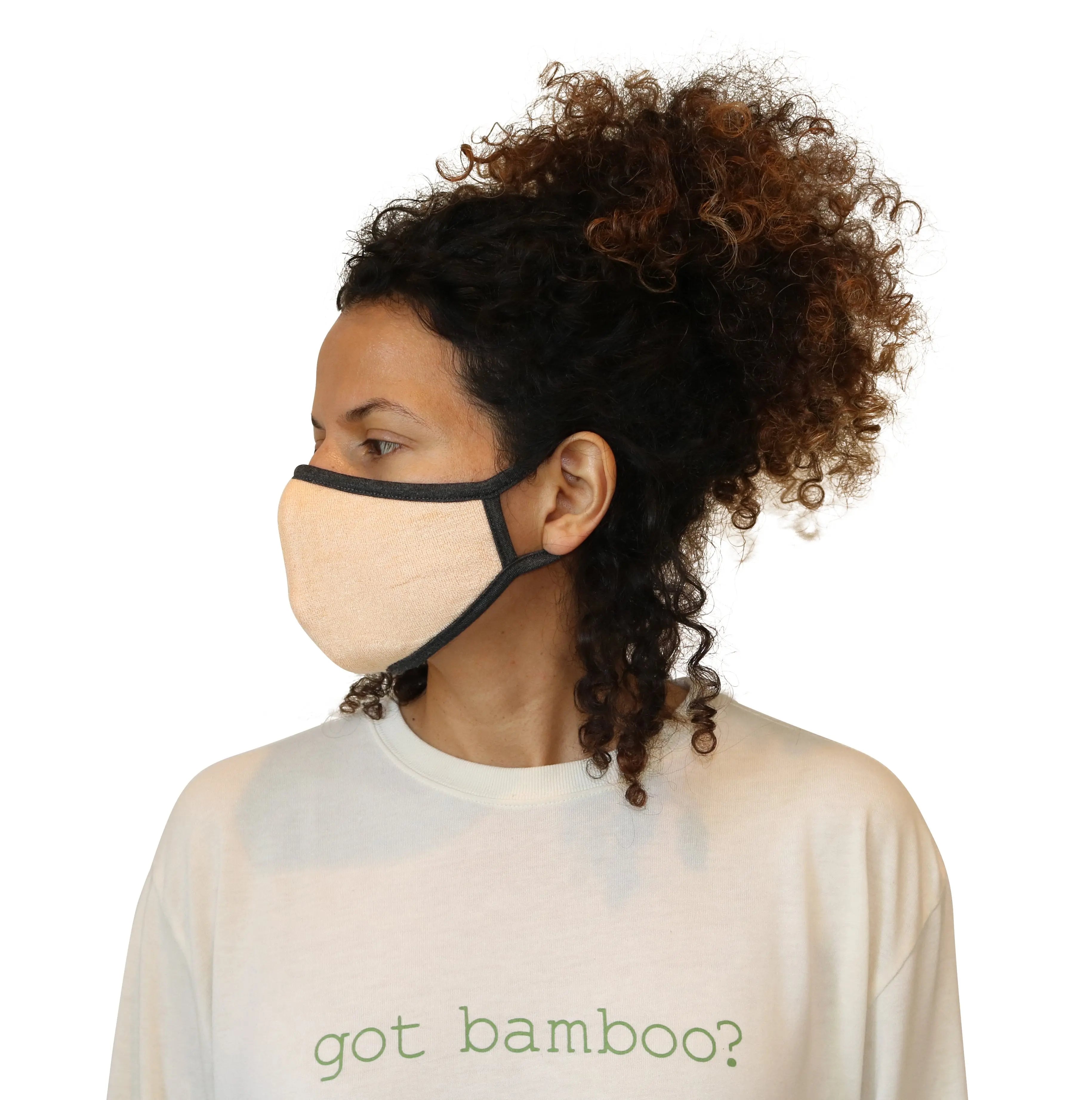 Spun Bamboo Breathable Face Mask - Natural, Silky Soft, Ultra Comfortable Spun Bamboo