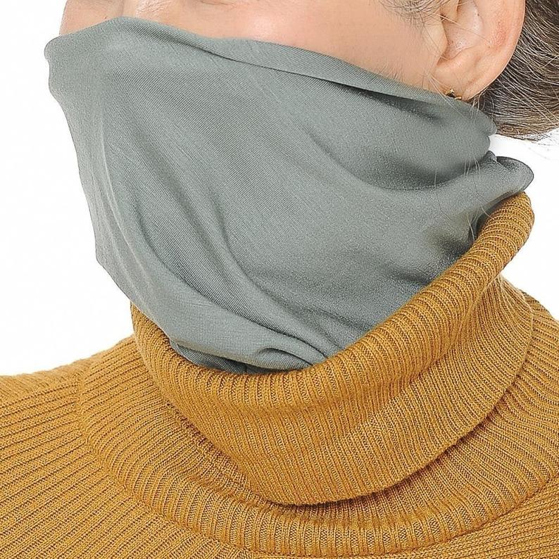 Spun Bamboo Multifunctional Bandana - Natural, Silky Soft, Ultra Comfortable Spun Bamboo