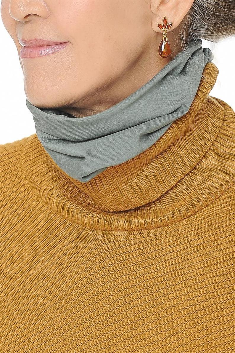 Spun Bamboo Multifunctional Bandana - Natural, Silky Soft, Ultra Comfortable Spun Bamboo