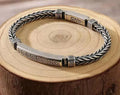 Square Spiral Pattern Silver Personalized bracelet nowadaysfashion