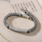 Square Spiral Pattern Silver Personalized bracelet nowadaysfashion