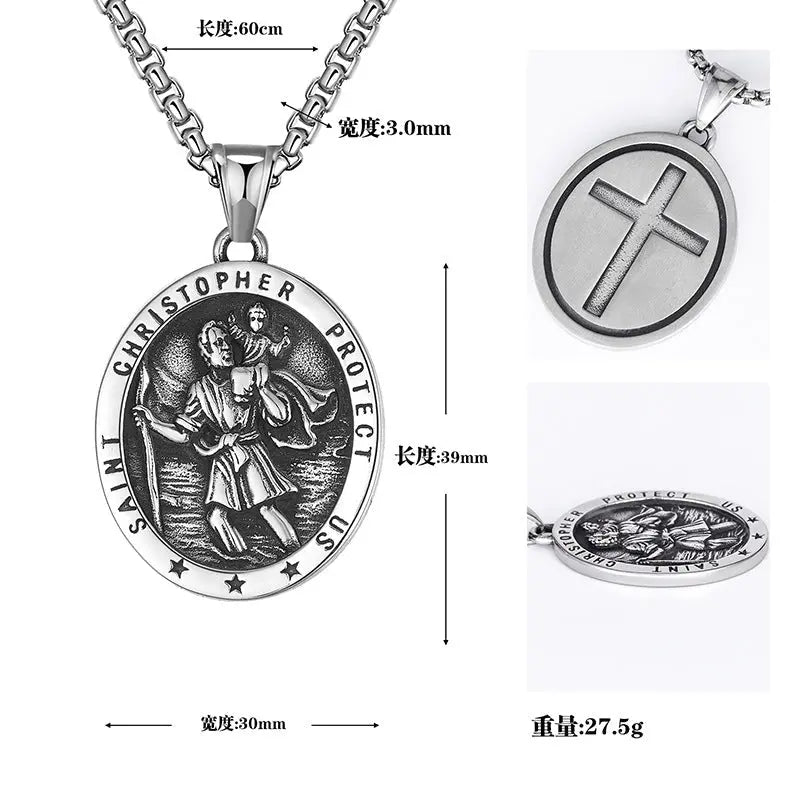 st christopher necklace - Blade & Thread