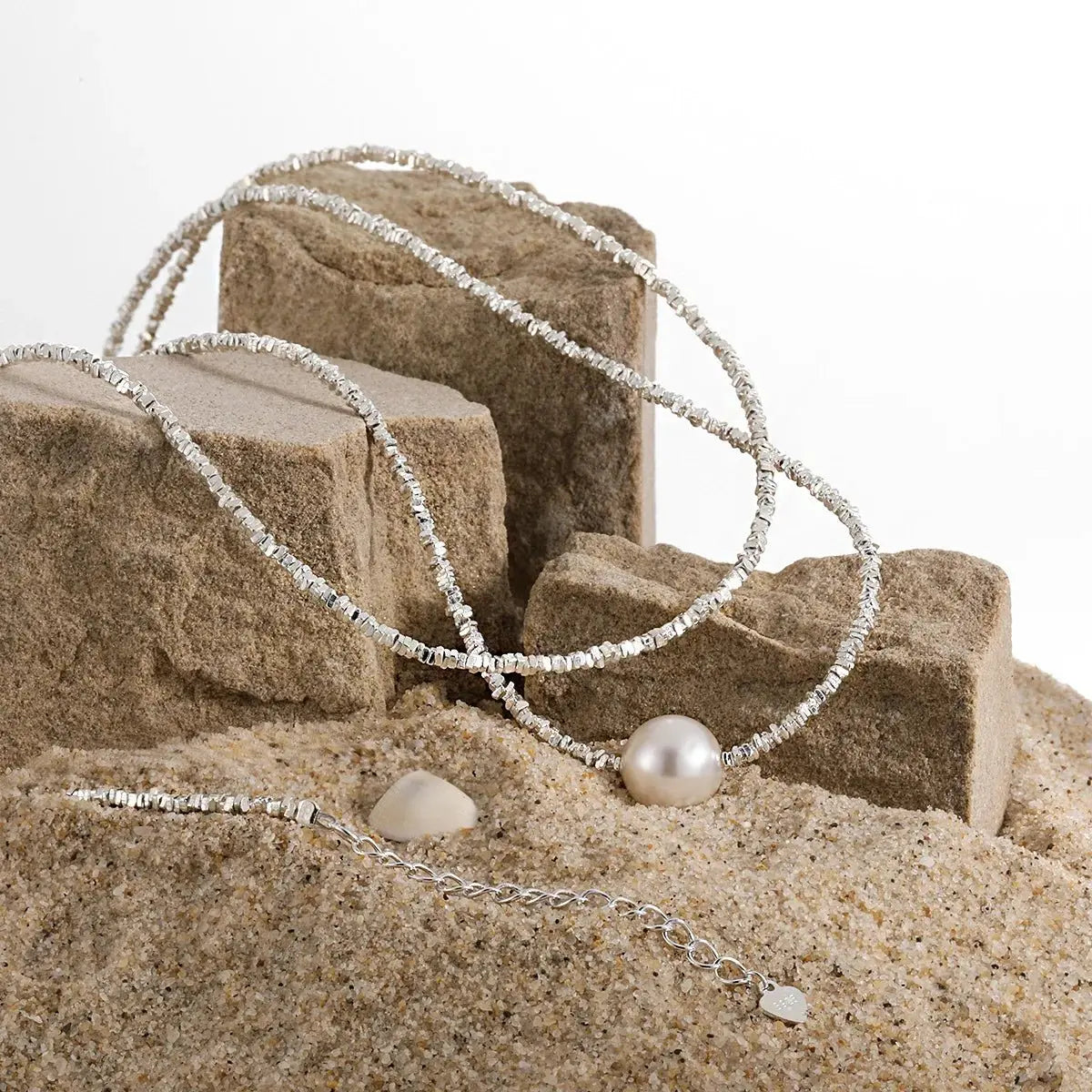 Stackable Shell Pearl Necklace - Blade & Thread