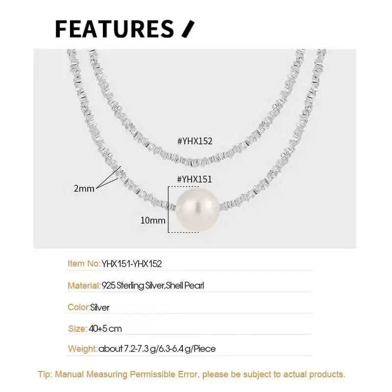 Stackable Shell Pearl Necklace - Blade & Thread