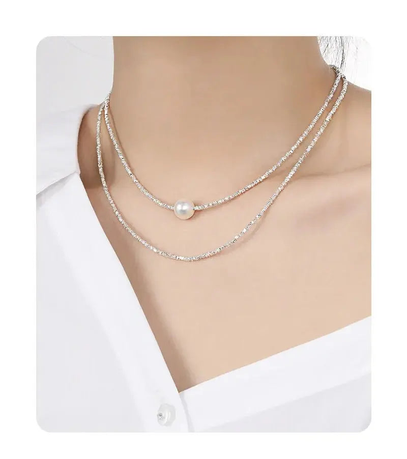 Stackable Shell Pearl Necklace - Blade & Thread