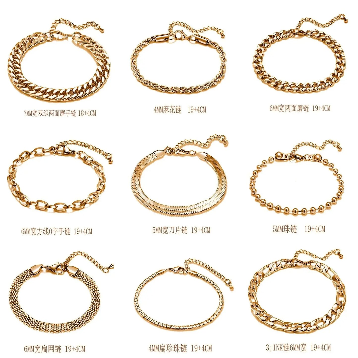 Stainless steel bracelet - Blade & Thread