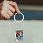 Stainless Steel Car Keyring Personalised Photo With Text Memory Gifts nowadaysfashion