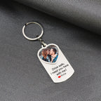 Stainless Steel Car Keyring Personalised Photo With Text Memory Gifts nowadaysfashion
