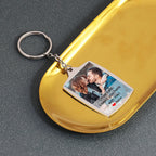 Stainless Steel Car Keyring Personalised Photo With Text Memory Gifts nowadaysfashion