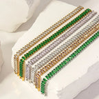 Stainless steel color zircon tennis chain nowadaysfashion