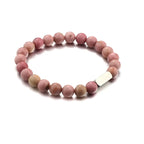 Stainless steel engraved beaded bracelet nowadaysfashion