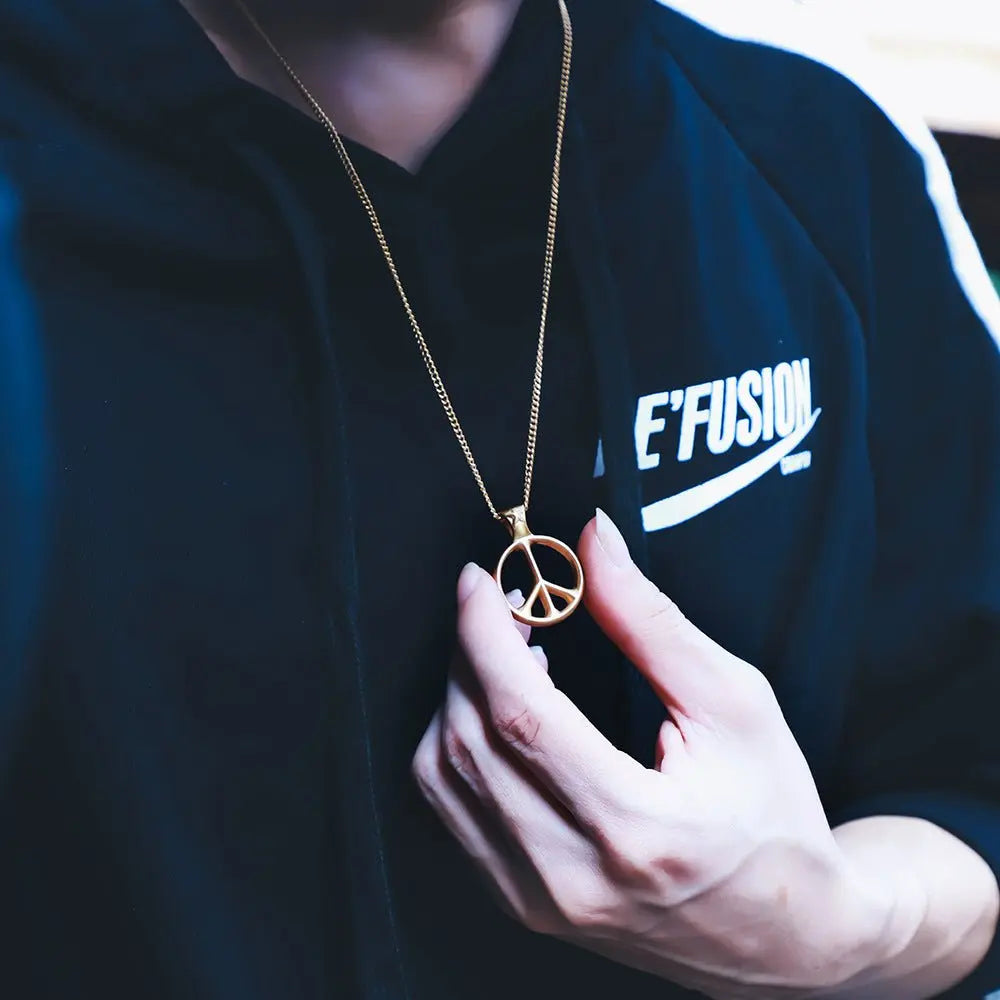 Stainless steel peace sign necklace nowadaysfashion