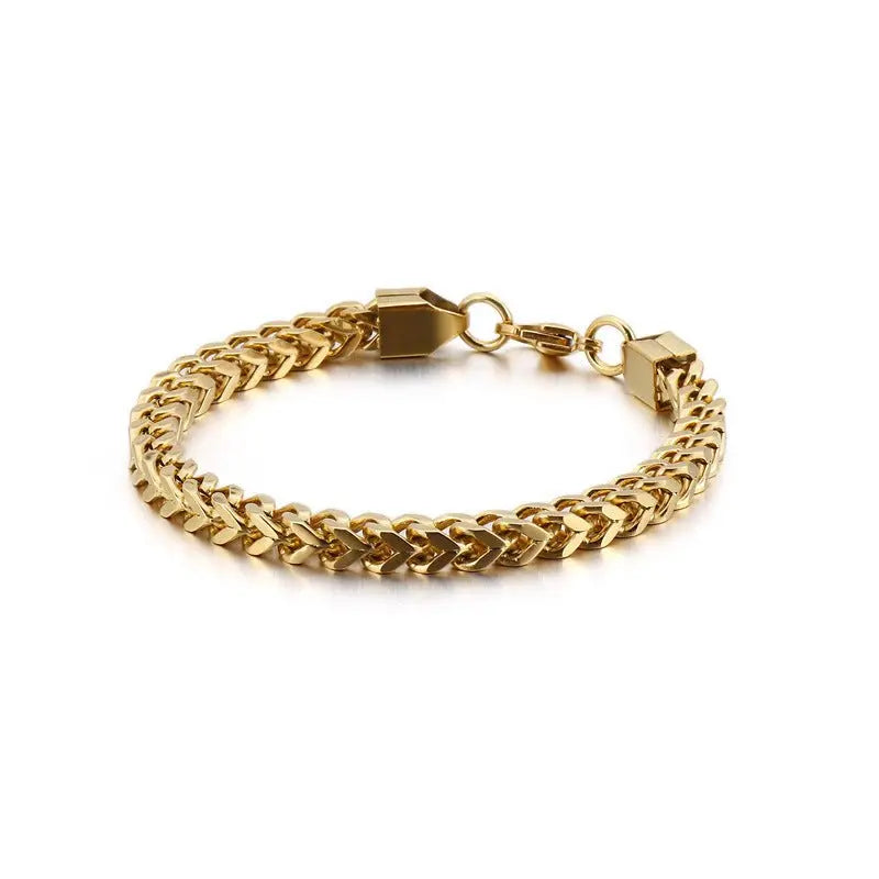 Stainless steel round grinding Cuban bracelet nowadaysfashion