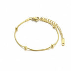 Stainless steel simple round bead bracelet nowadaysfashion