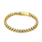 Stainless steel square pearl bracelet nowadaysfashion