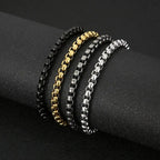 Stainless steel square pearl bracelet nowadaysfashion