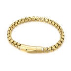 Stainless steel square pearl bracelet nowadaysfashion