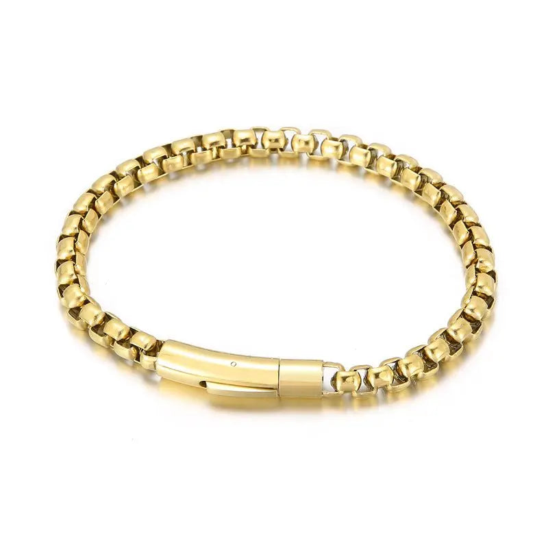 Stainless steel square pearl bracelet nowadaysfashion