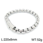Stainless steel square pearl bracelet nowadaysfashion