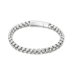 Stainless steel square pearl bracelet nowadaysfashion