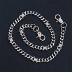 Stainless steel thorn titanium steel Cuban chain trouser chain nowadaysfashion