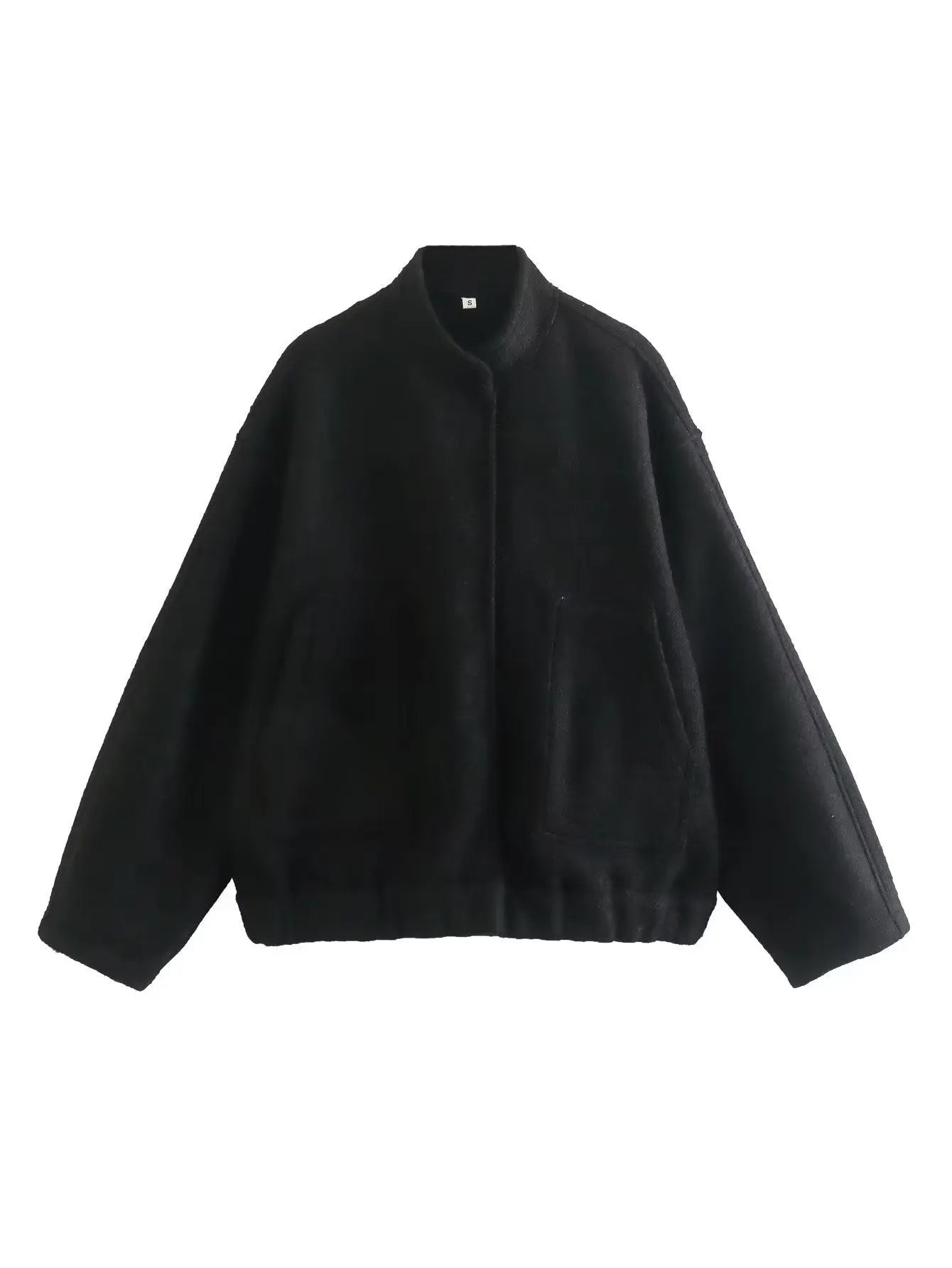 Stand-up collar plain coat - Blade & Thread