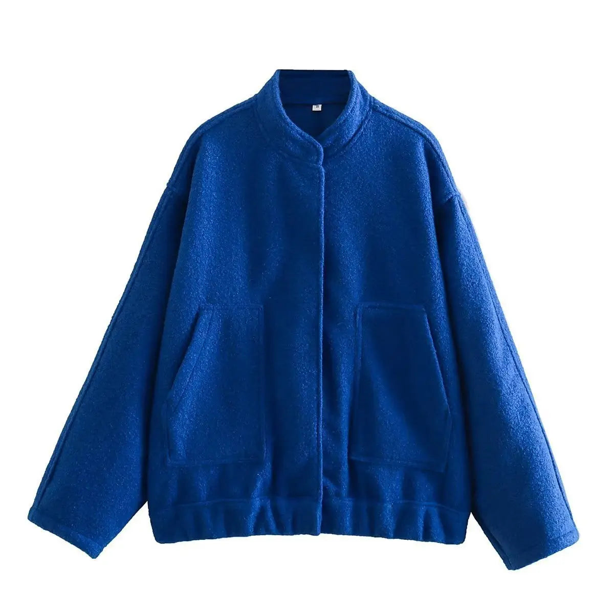 Stand-up collar plain coat - Blade & Thread