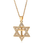 star of david necklace cross diamond necklace nowadaysfashion