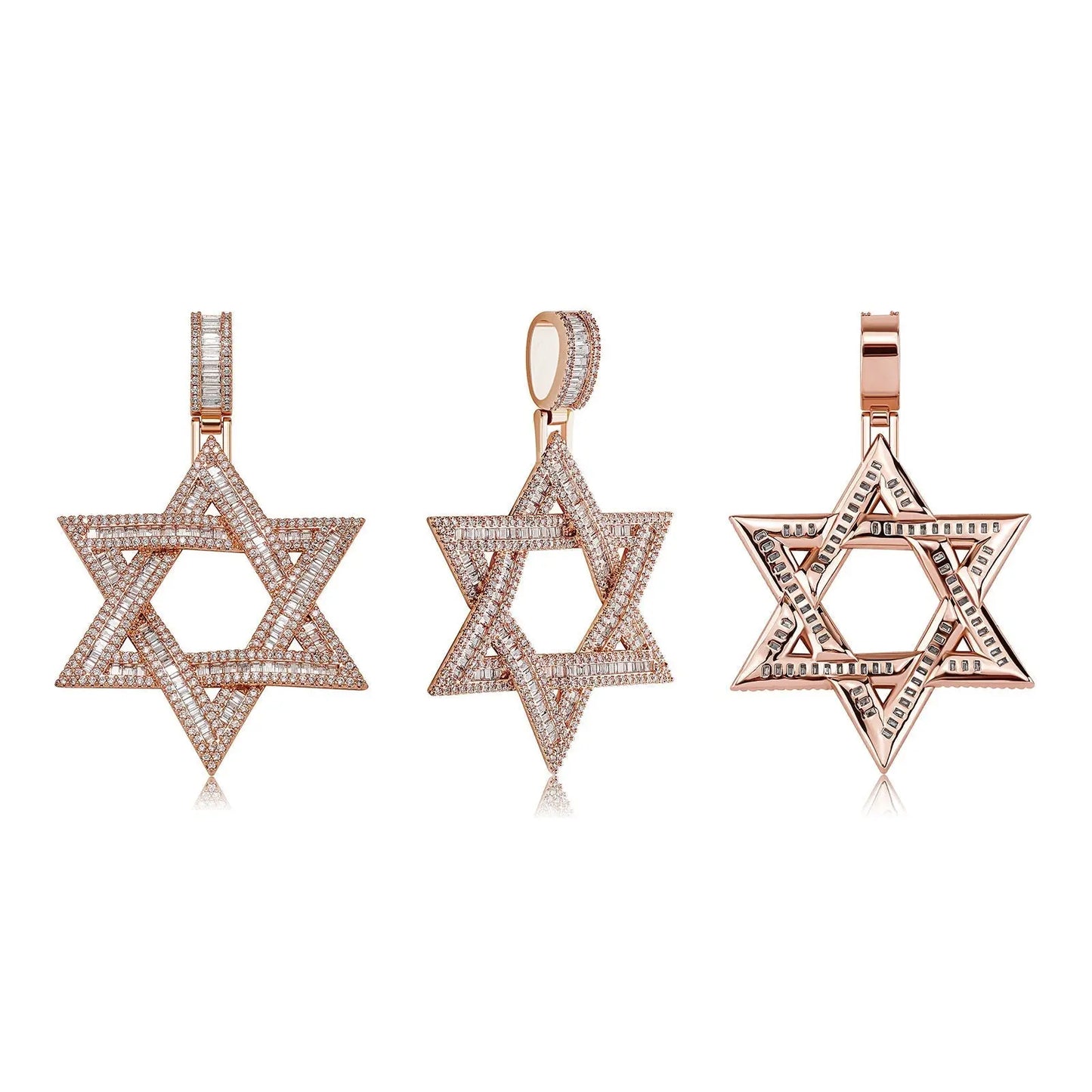 star of david necklace diamond pendant - Blade & Thread