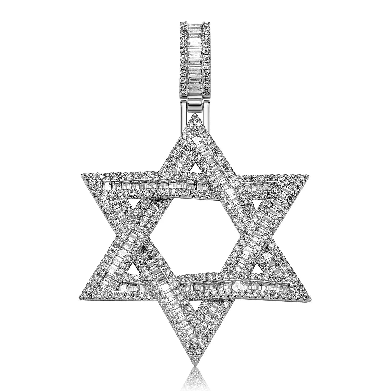 star of david necklace diamond pendant nowadaysfashion