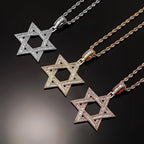 star of david necklace diamond pendant nowadaysfashion
